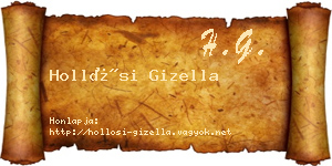 Hollósi Gizella névjegykártya