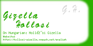 gizella hollosi business card